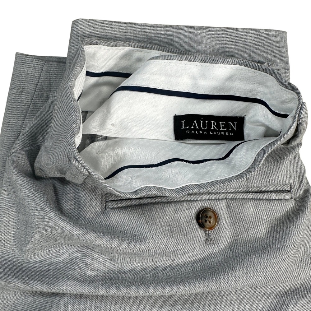 Lauren Ralph Lauren Mens Dress Pants Gray P34W x 32L‎ Career Office